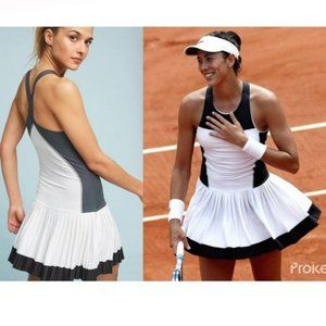 NWT ADIDAS Stella McCartney Tennis Dress w/ BRA pleated skirt White XS